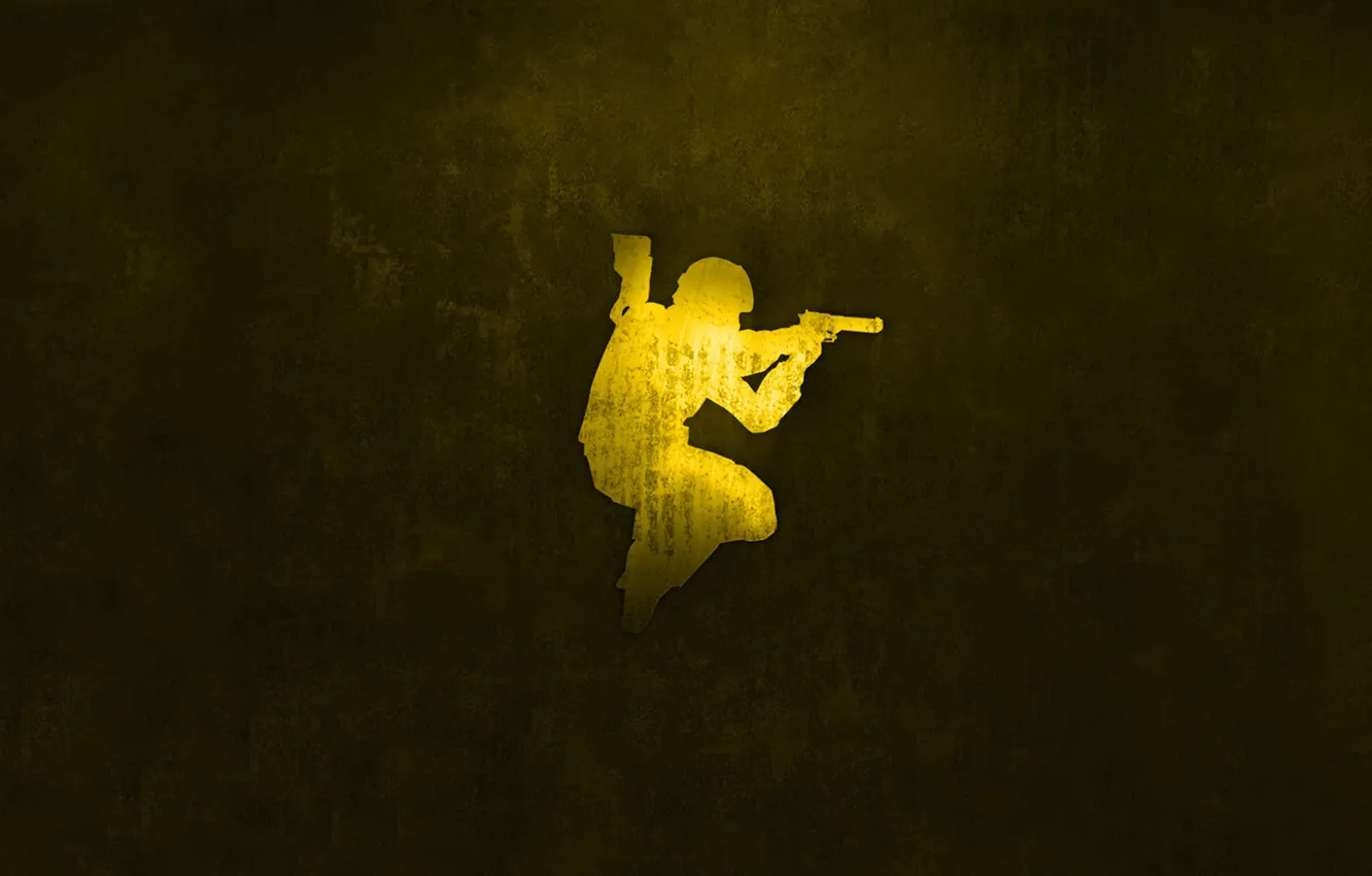 Photo wallpaper gold, special forces, Desert Eagle, Counter Strike, source