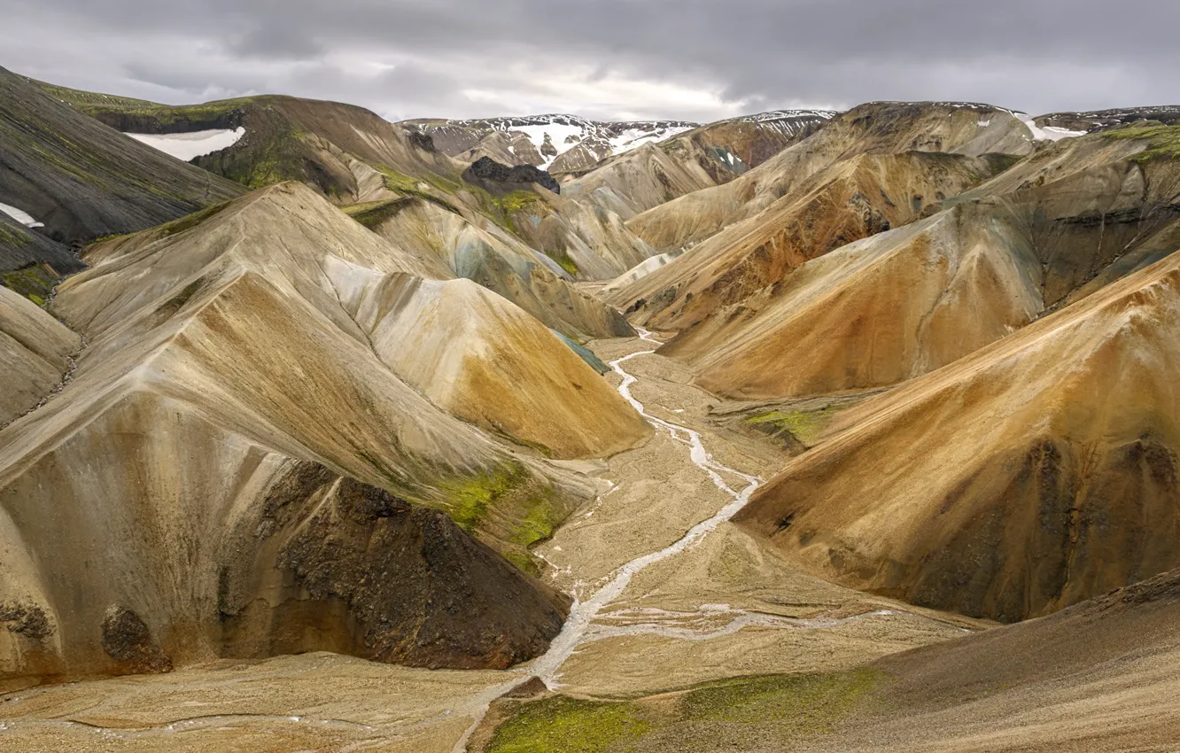 Photo wallpaper plateau, Iceland, Iceland