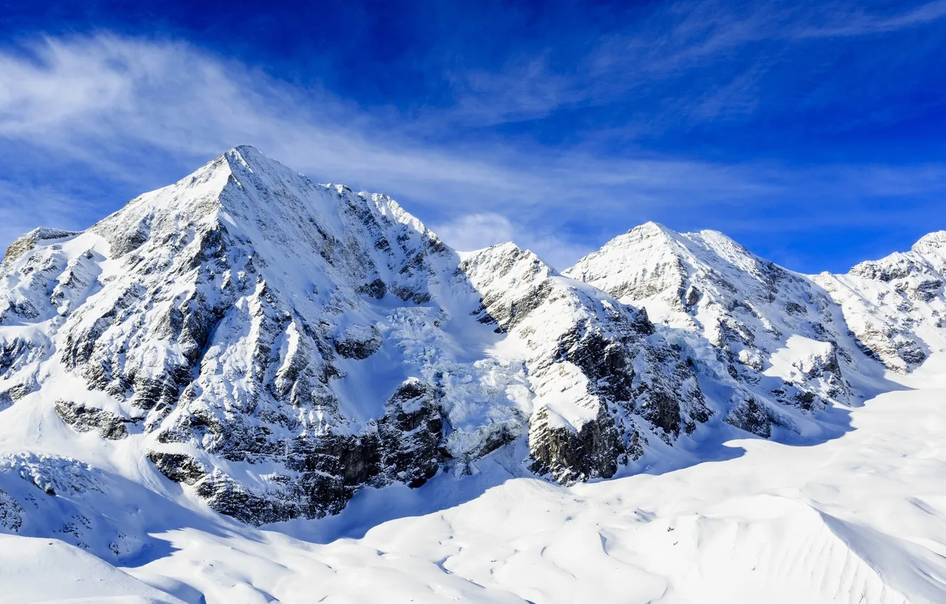 Photo wallpaper landscape, winter, snow