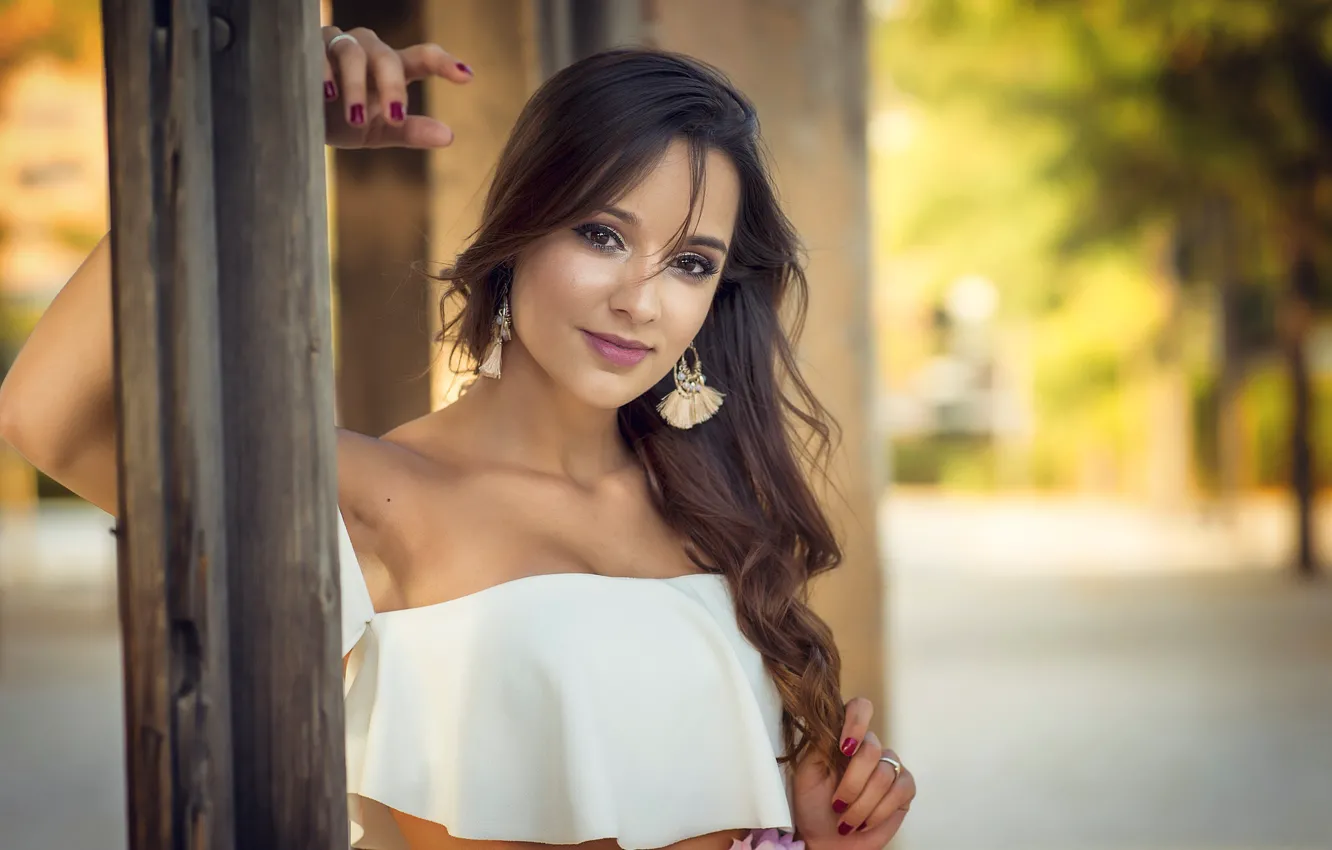 Photo wallpaper look, girl, model, Lucia