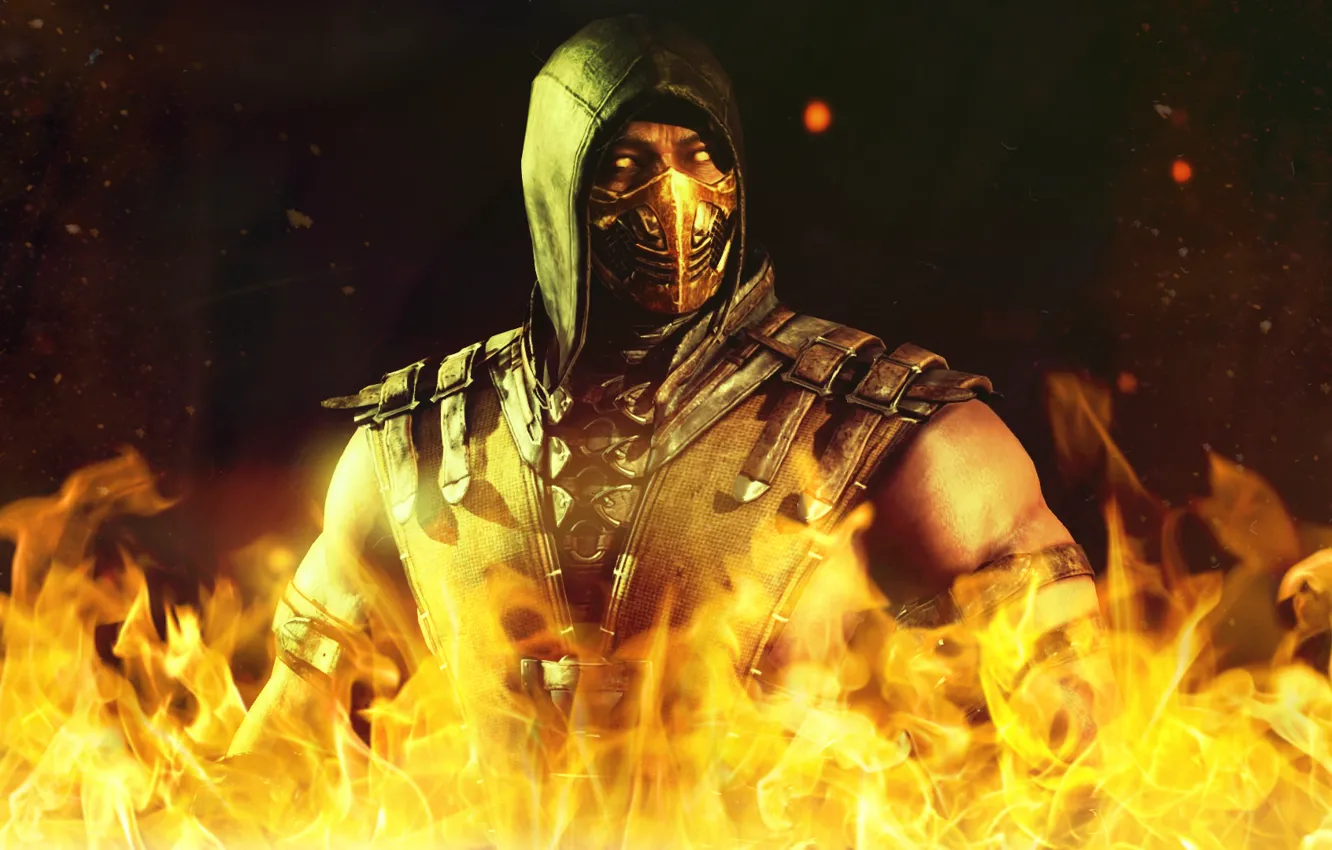 Photo wallpaper Mortal Kombat, Scorpion