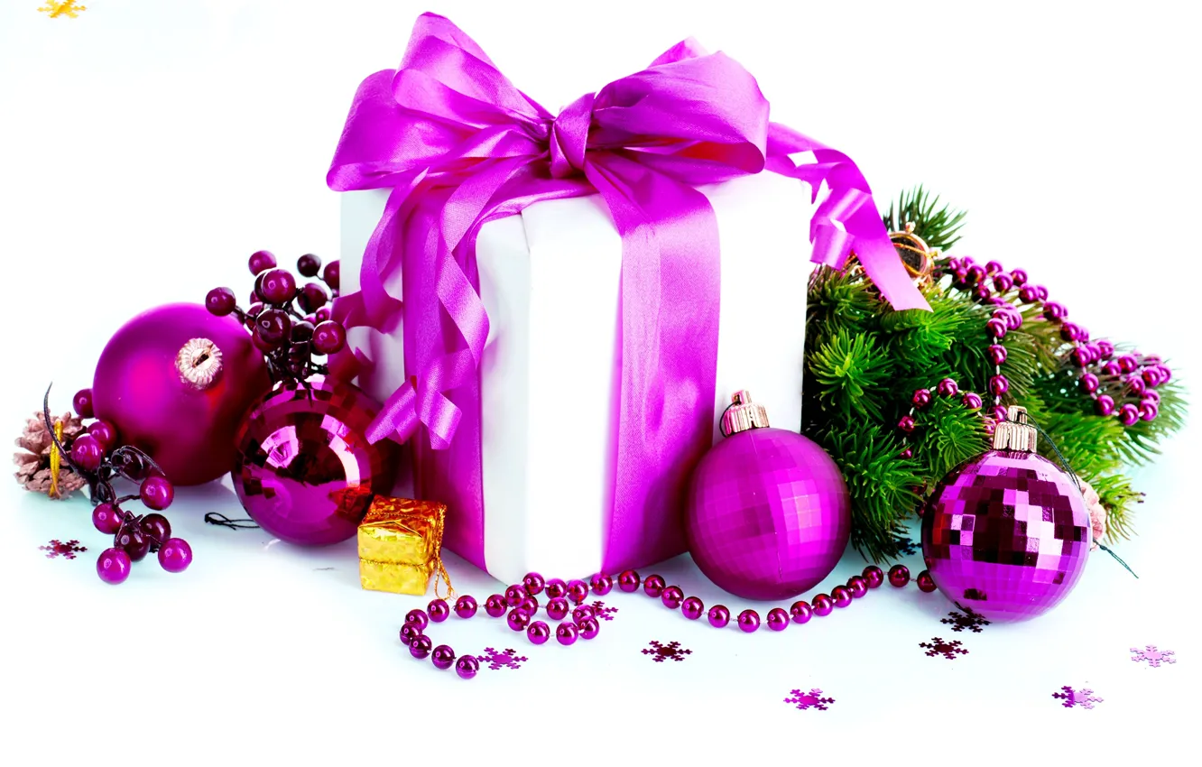 Photo wallpaper balls, decoration, holiday, new year, Christmas, Christmas, New Year