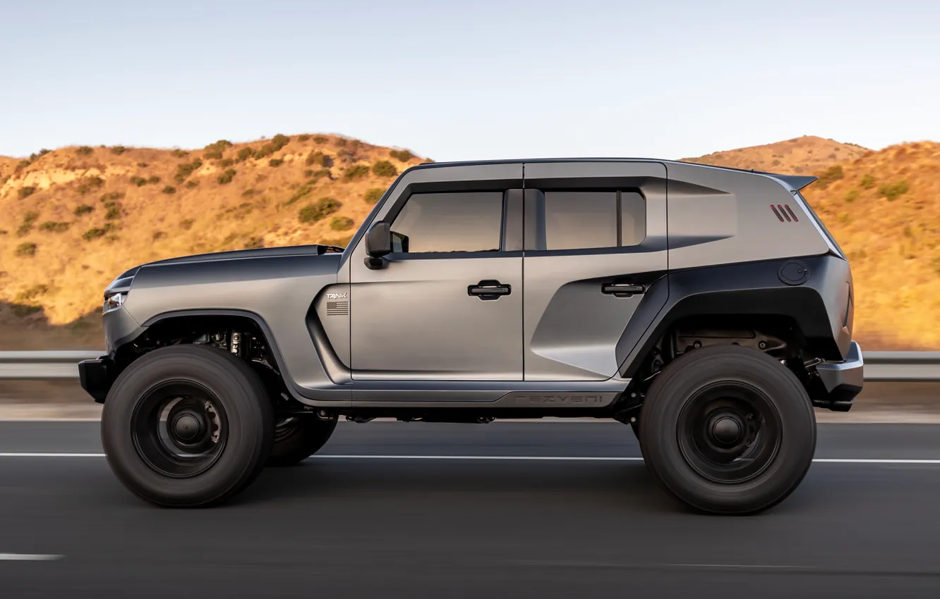 Photo wallpaper SUV, side view, Tank, Rezvani, 2020