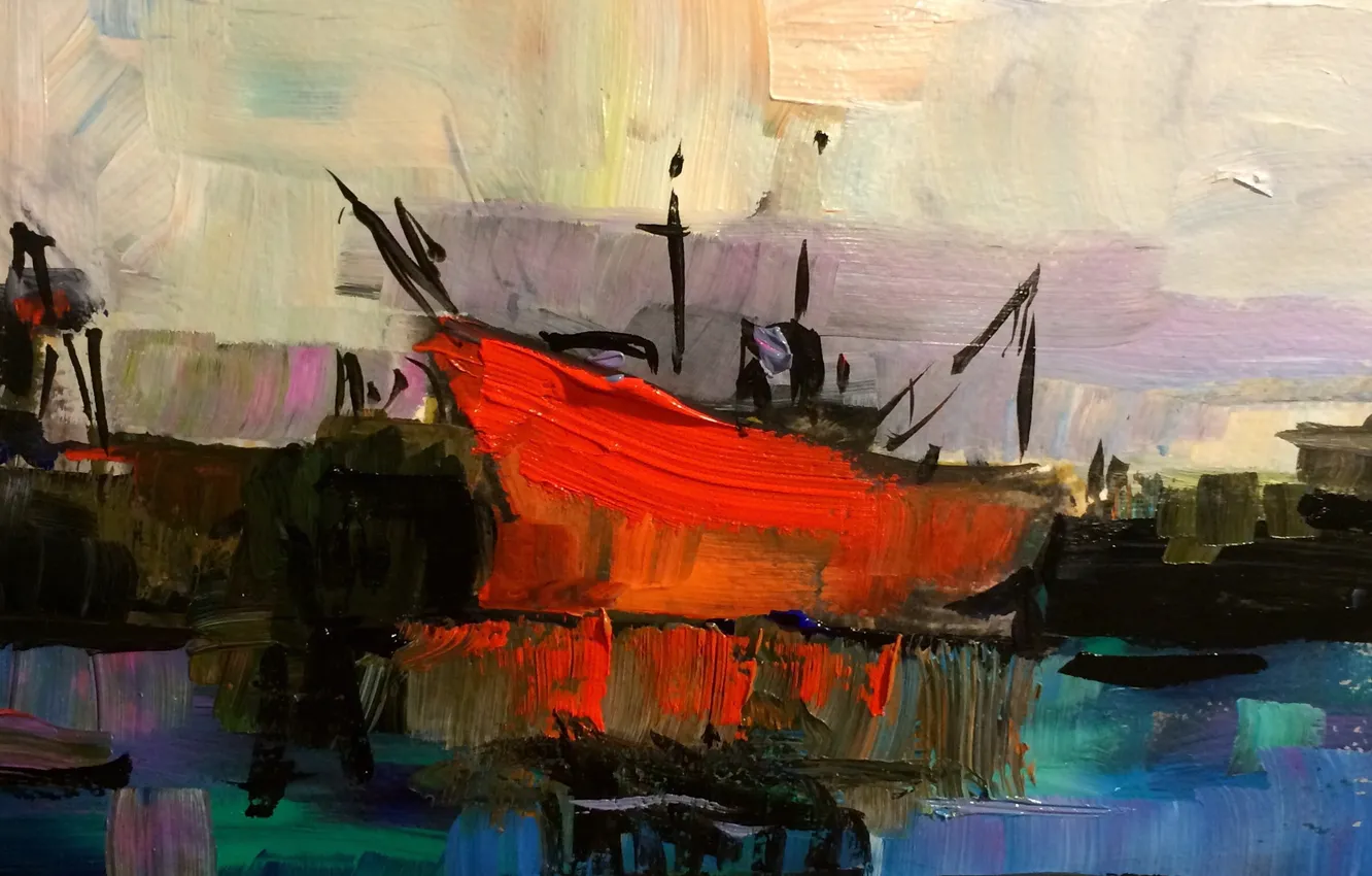 Photo wallpaper background, ship, picture