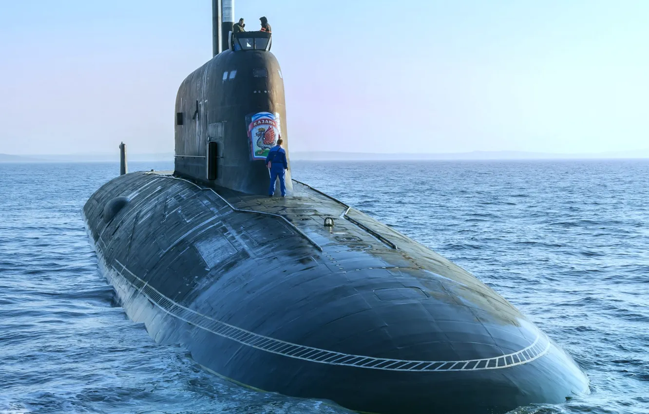 Photo wallpaper boat, Kazan, underwater, atomic, cipher Ash