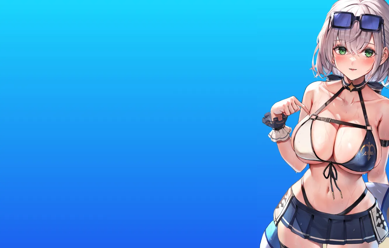 Photo wallpaper girl, hot, sexy, boobs, sexy girl, anime, breasts, Idol