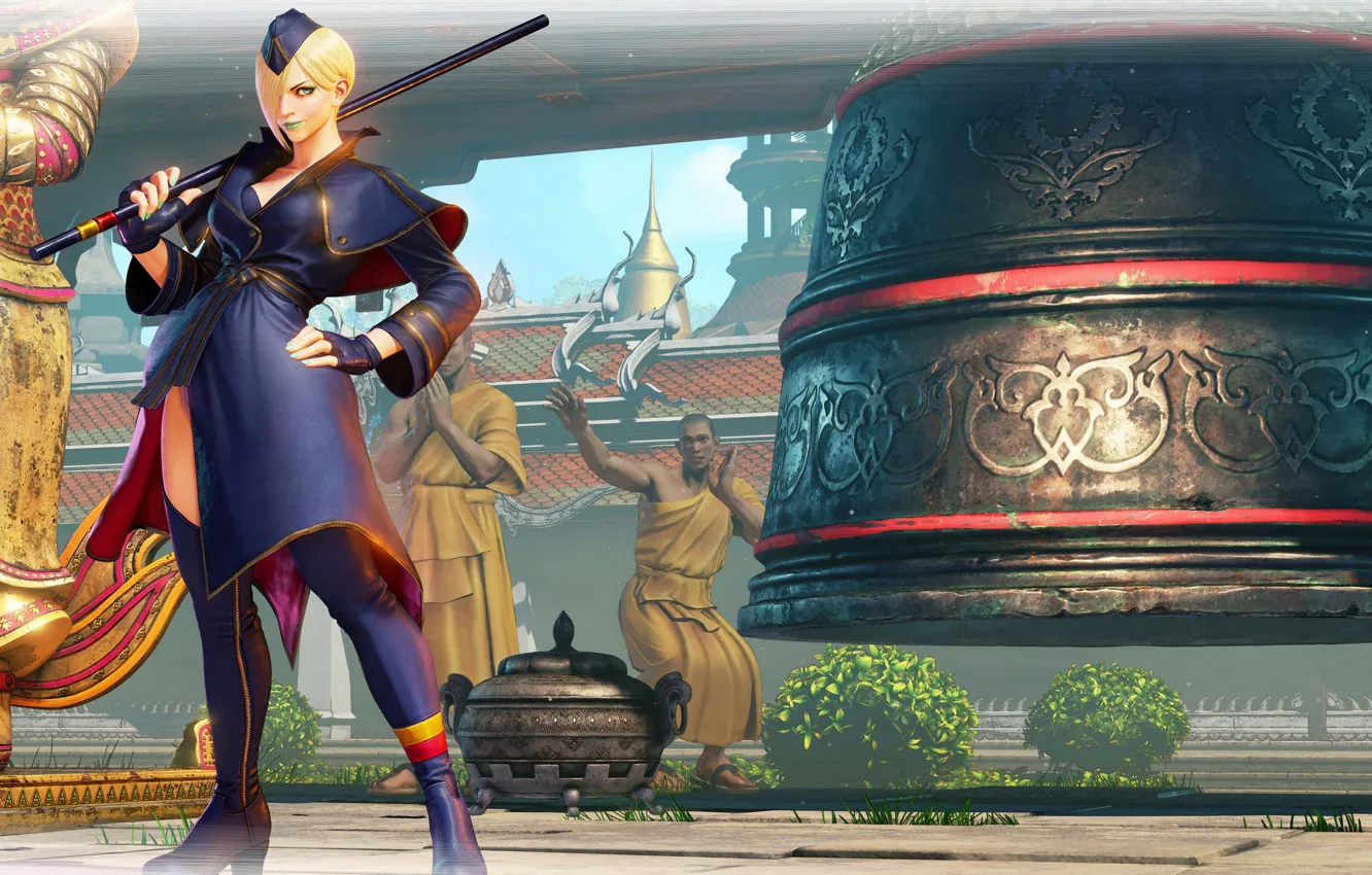 Photo wallpaper girl, background, the game, Street Fighter V