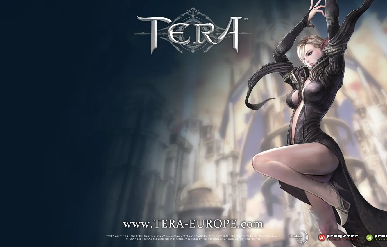 Photo wallpaper jump, elf, tera