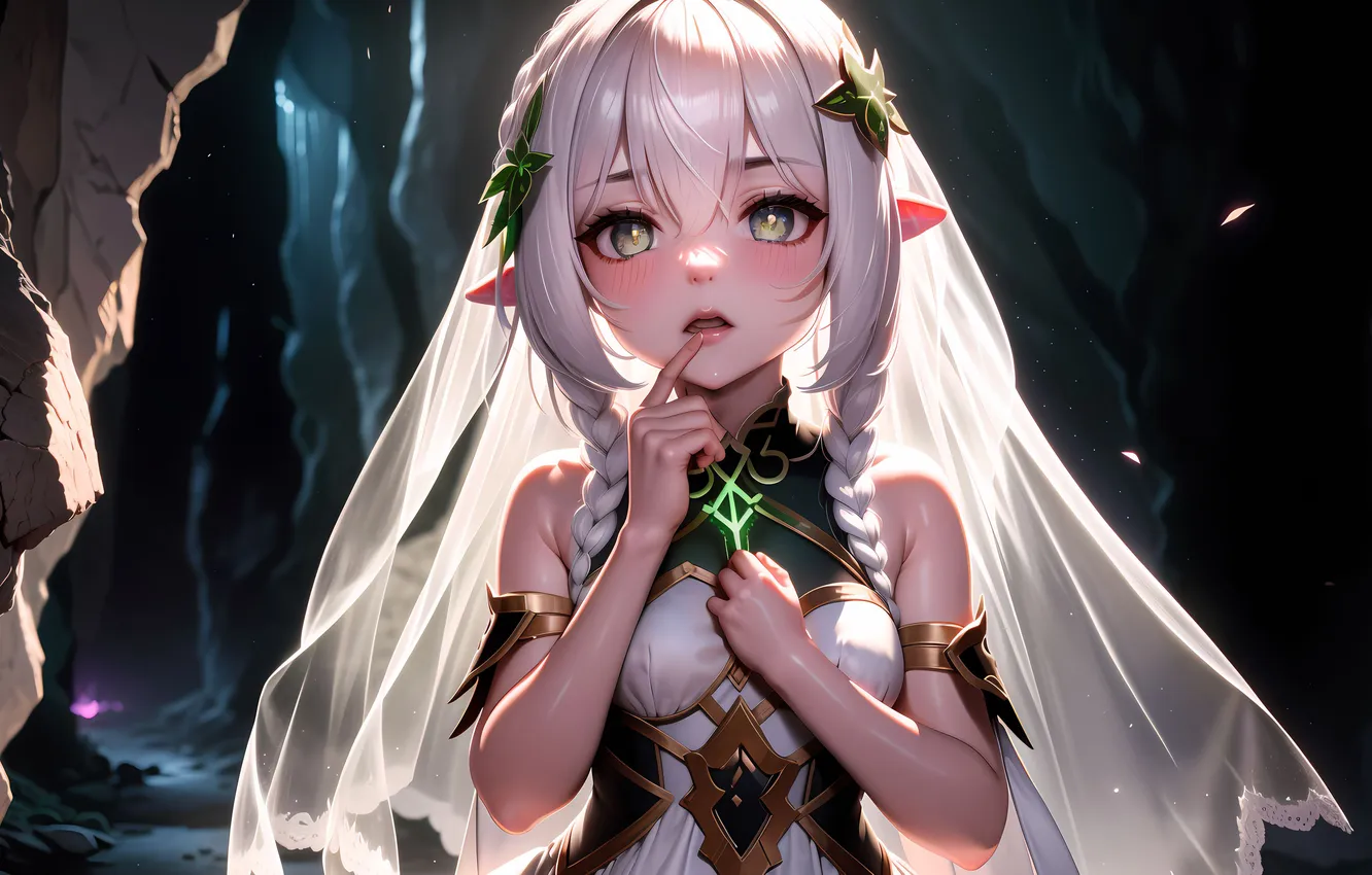 Photo wallpaper look, anime, girl