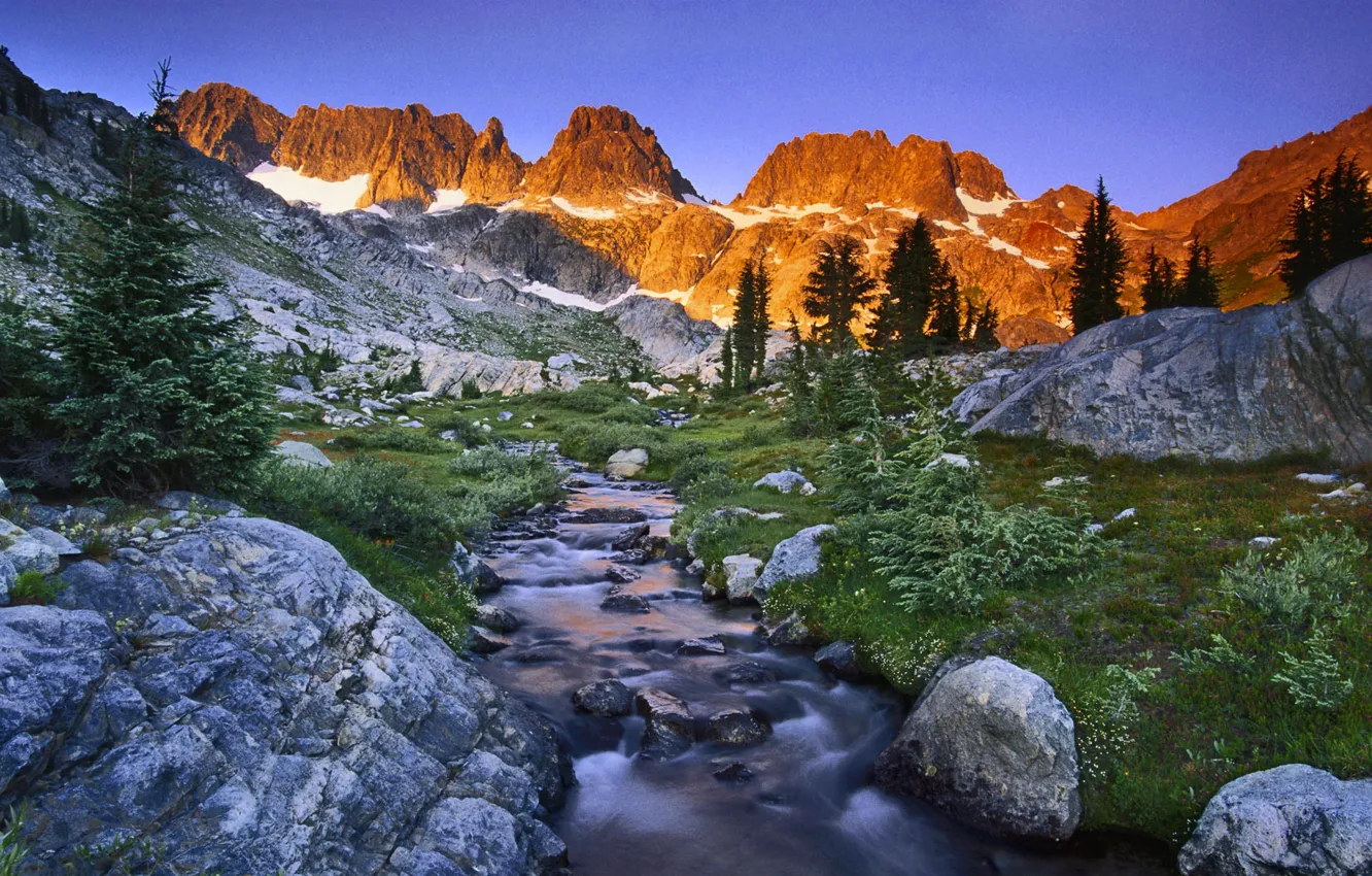 Photo wallpaper CA, Sierra Nevada, Wild territory Ansel Adams