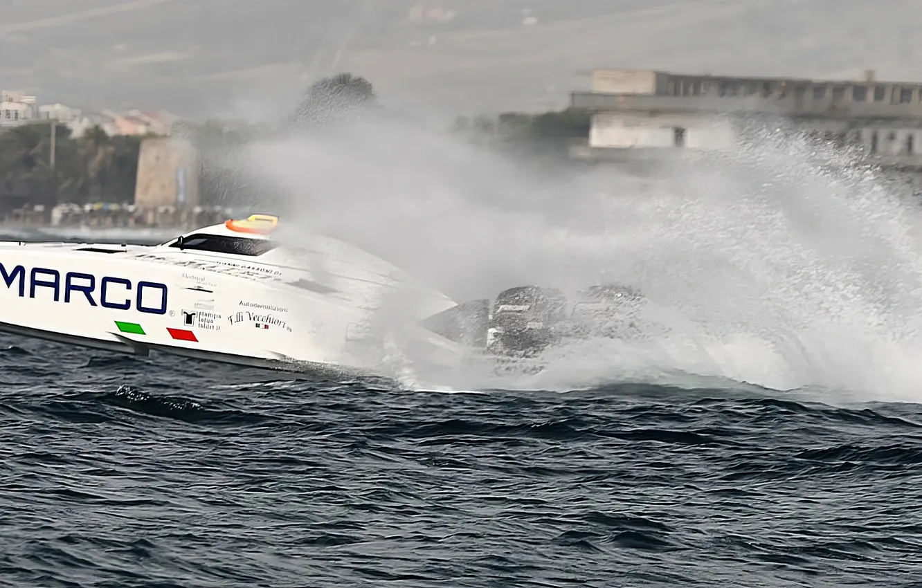 Photo wallpaper race, boat, speed
