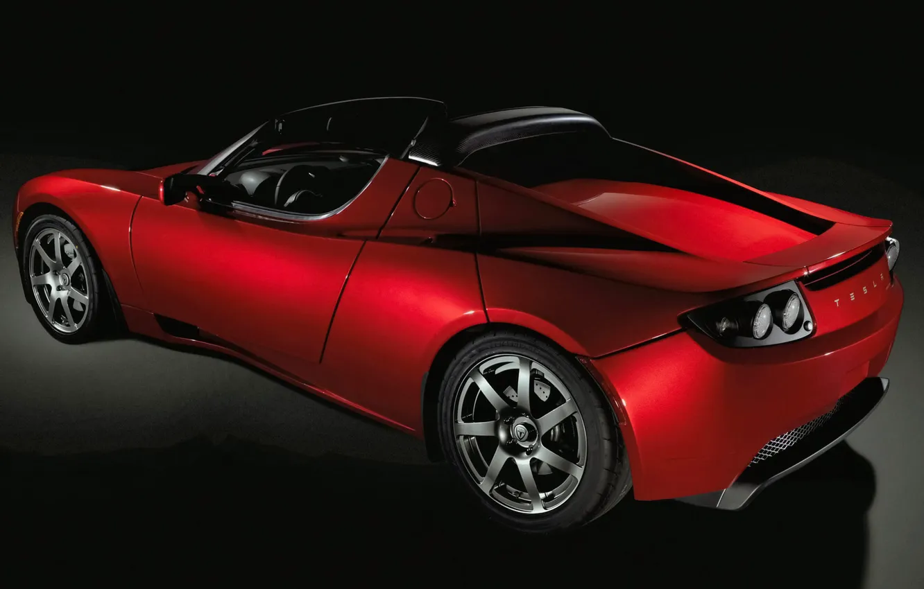 Photo wallpaper Roadster, convertible, Tesla