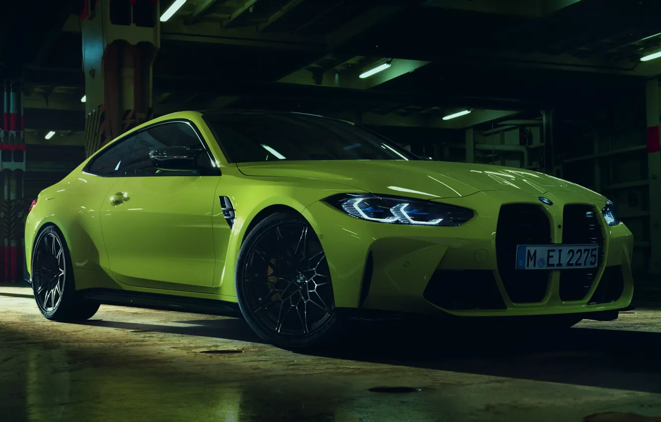 Photo wallpaper Coupe, Competition, BMW M4, 2022, BMW M4 Coupe, BMW M4 coupe, Alcantara