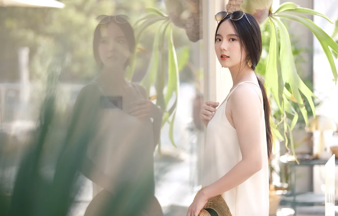 Photo wallpaper China, girl, sexy, girls, woman, model, asian, cute