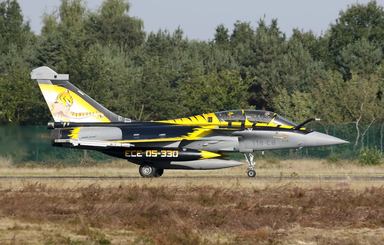 Photo wallpaper fighter, the airfield, the rise, multipurpose, Dassault Rafale, "Rafale"