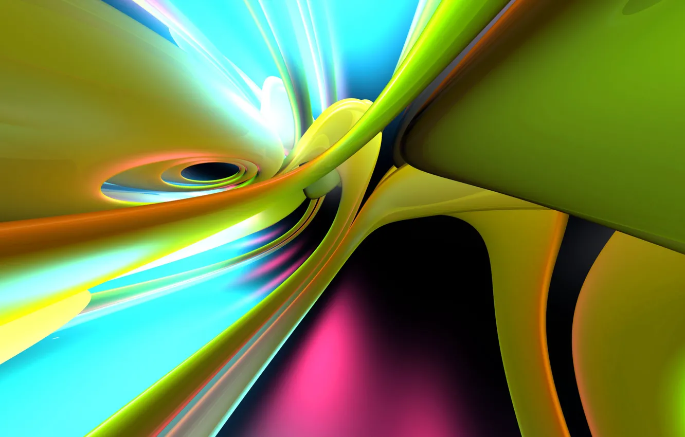 Photo wallpaper light, color, structure, the volume