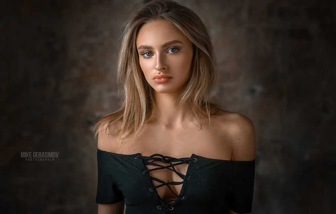 Photo wallpaper portrait, Lera, Mikhail Gerasimov