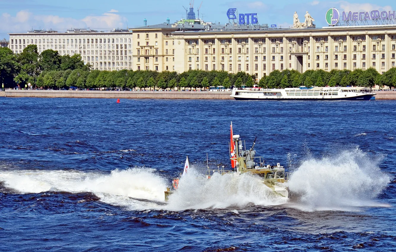 Photo wallpaper race, boat, speed