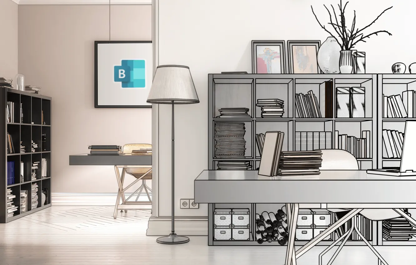 Photo wallpaper Microsoft, skype, zoom, Teams, video chat, Bookings