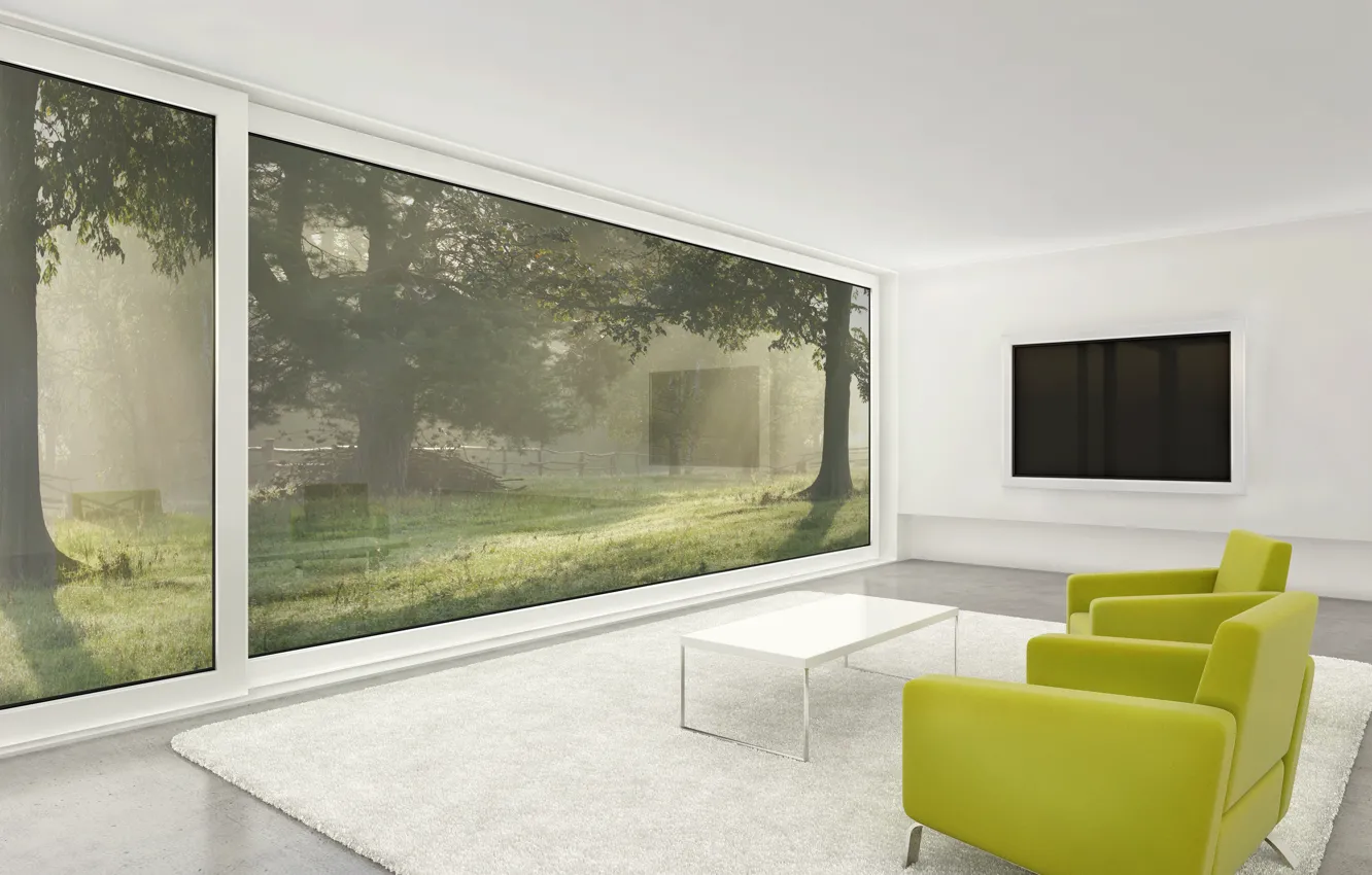 Photo wallpaper design, style, Villa, home, interior, cottage, living room, living room