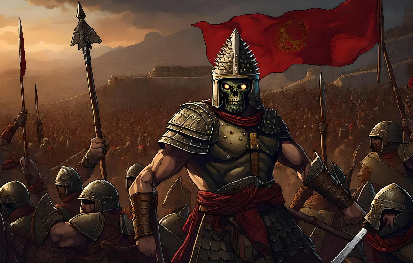 Photo wallpaper war, warrior, fantasy