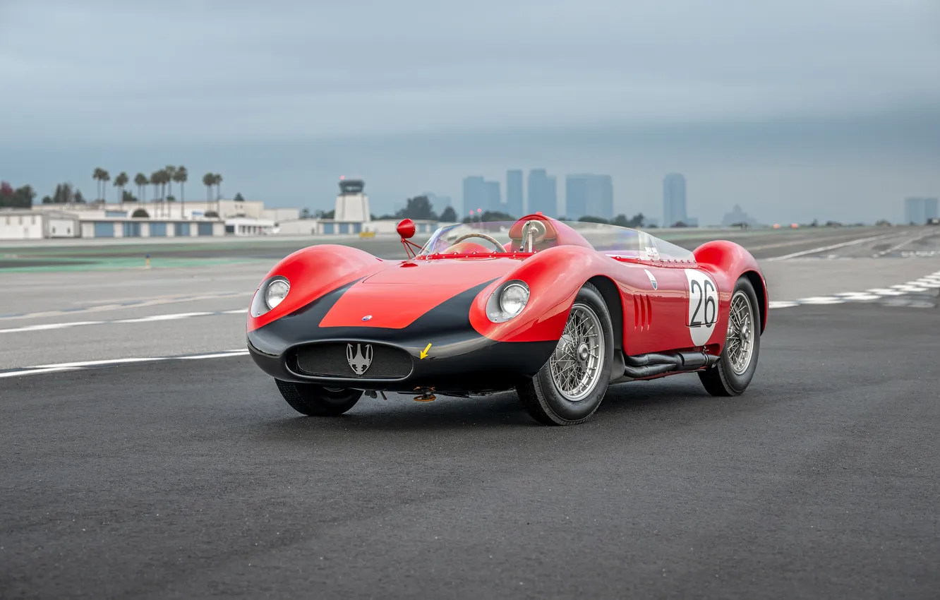 Photo wallpaper Maserati, 1957, 200S, Maserati 200SI