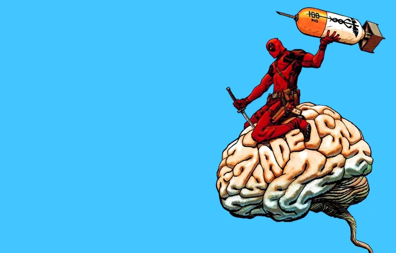 Photo wallpaper art, Deadpool, Marvel