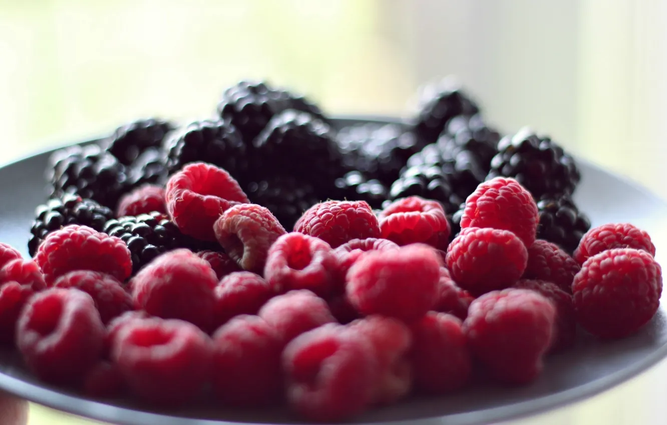 Photo wallpaper berries, raspberry, background, Wallpaper, food, wallpaper, widescreen, background