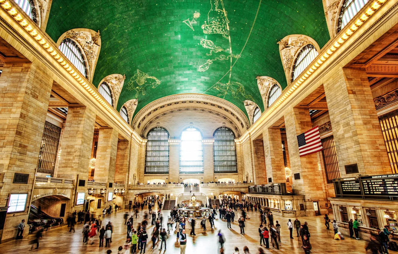 Photo wallpaper New York, USA, grand central terminal, Central station