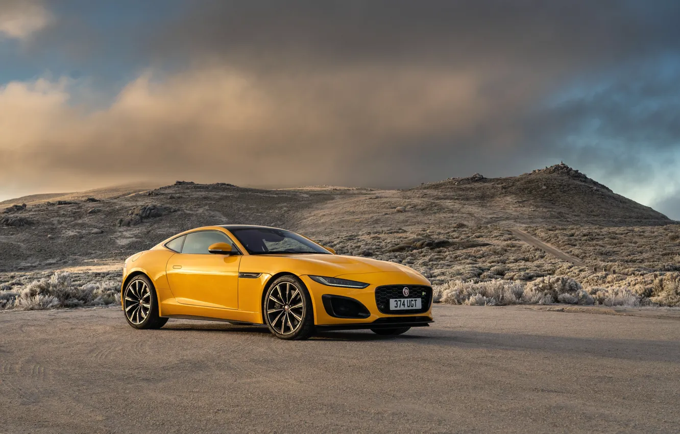 Photo wallpaper jaguar, coupe, f-type, 2020