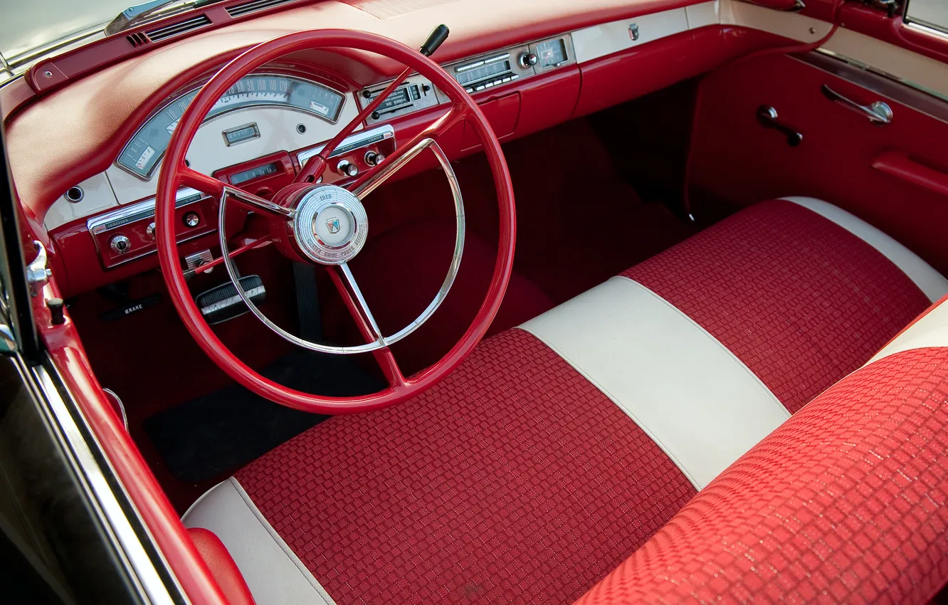 Photo wallpaper Ford, Ford, 1957, retro cars, Hardtop, Skyliner, Retractable, Retro Cars