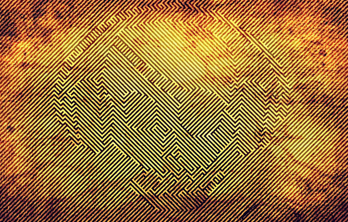 Photo wallpaper abstraction, strip, skull, headphones