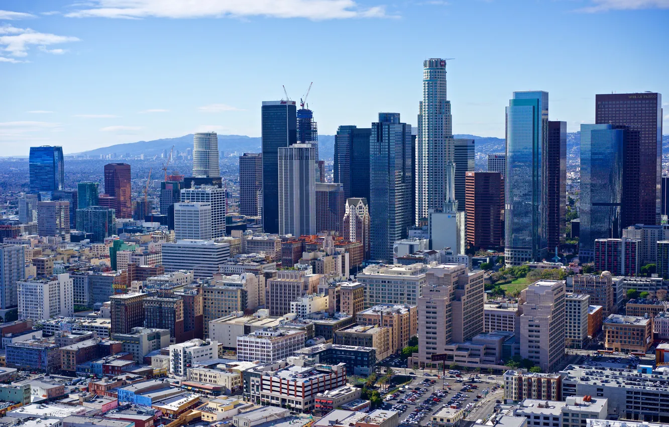 Photo wallpaper Los Angeles, California, cityscape