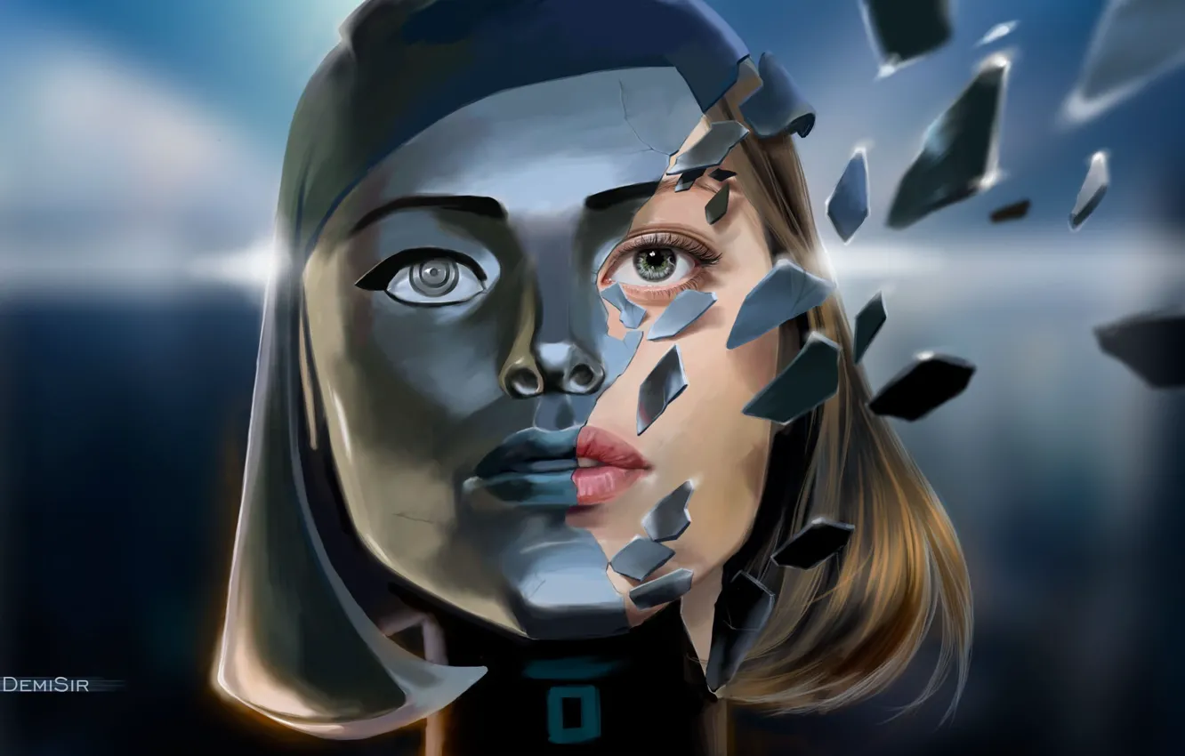 Photo wallpaper art, mass effect 3, edi, synthesis