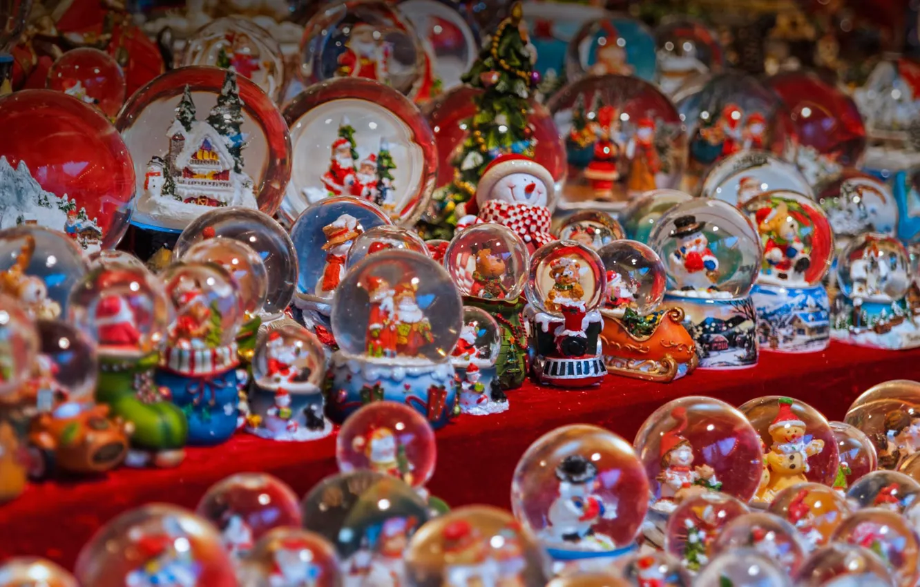 Photo wallpaper New Year, Christmas, Italy, market, Souvenirs, Trent