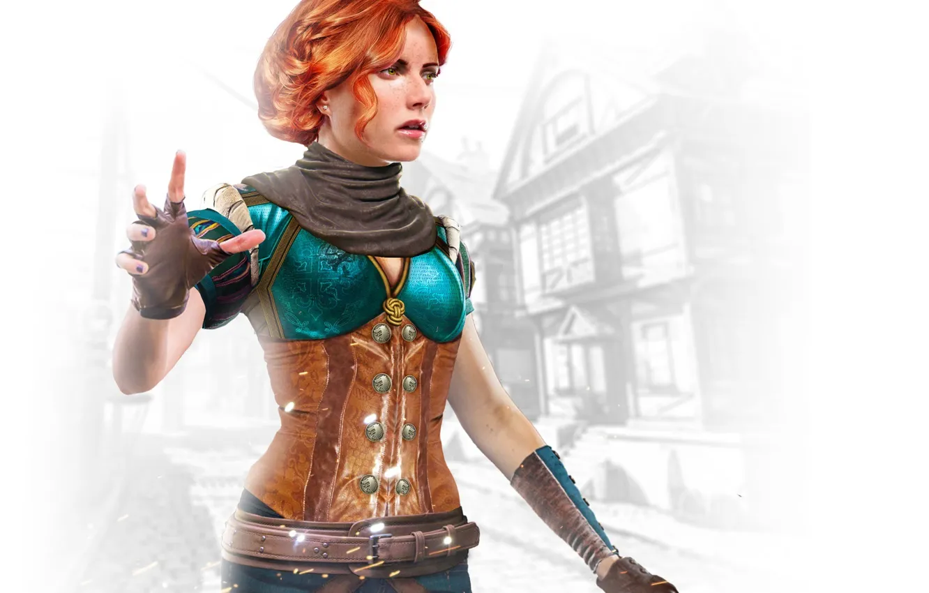 Photo wallpaper the enchantress, Triss Merigold, Triss Merigold, Witcher 3: Wild Hunt