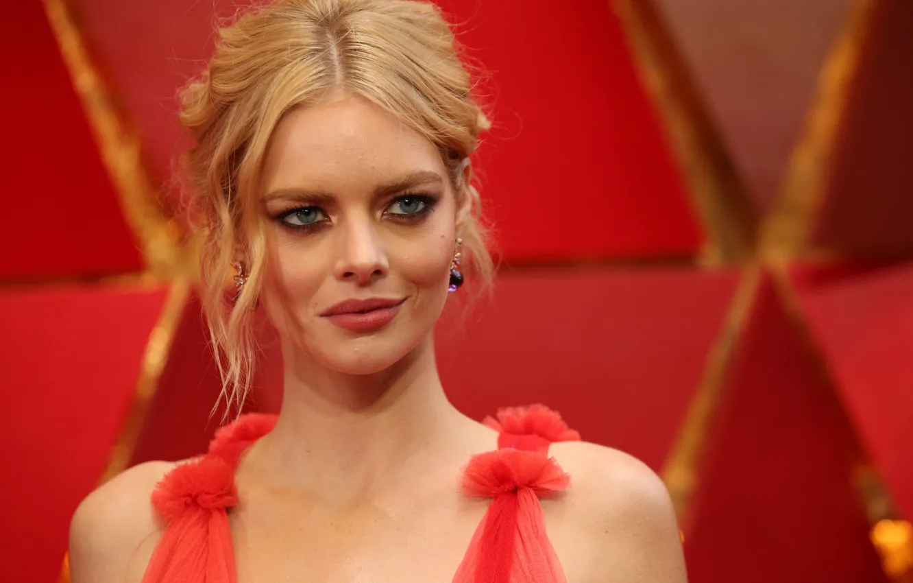 Photo wallpaper look, model, makeup, actress, Samara Weaving, Samara Weaving