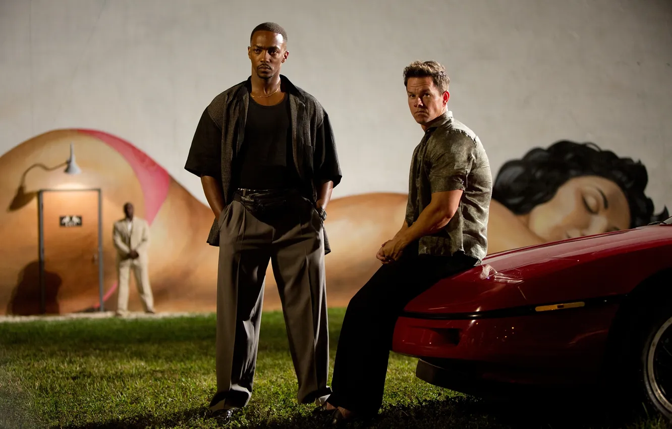 Photo wallpaper Mark Wahlberg, Mark Wahlberg, Daniel Lugo, Pain &amp; Gain, Anthony Mackie, Blood and sweat: Anabolics, …