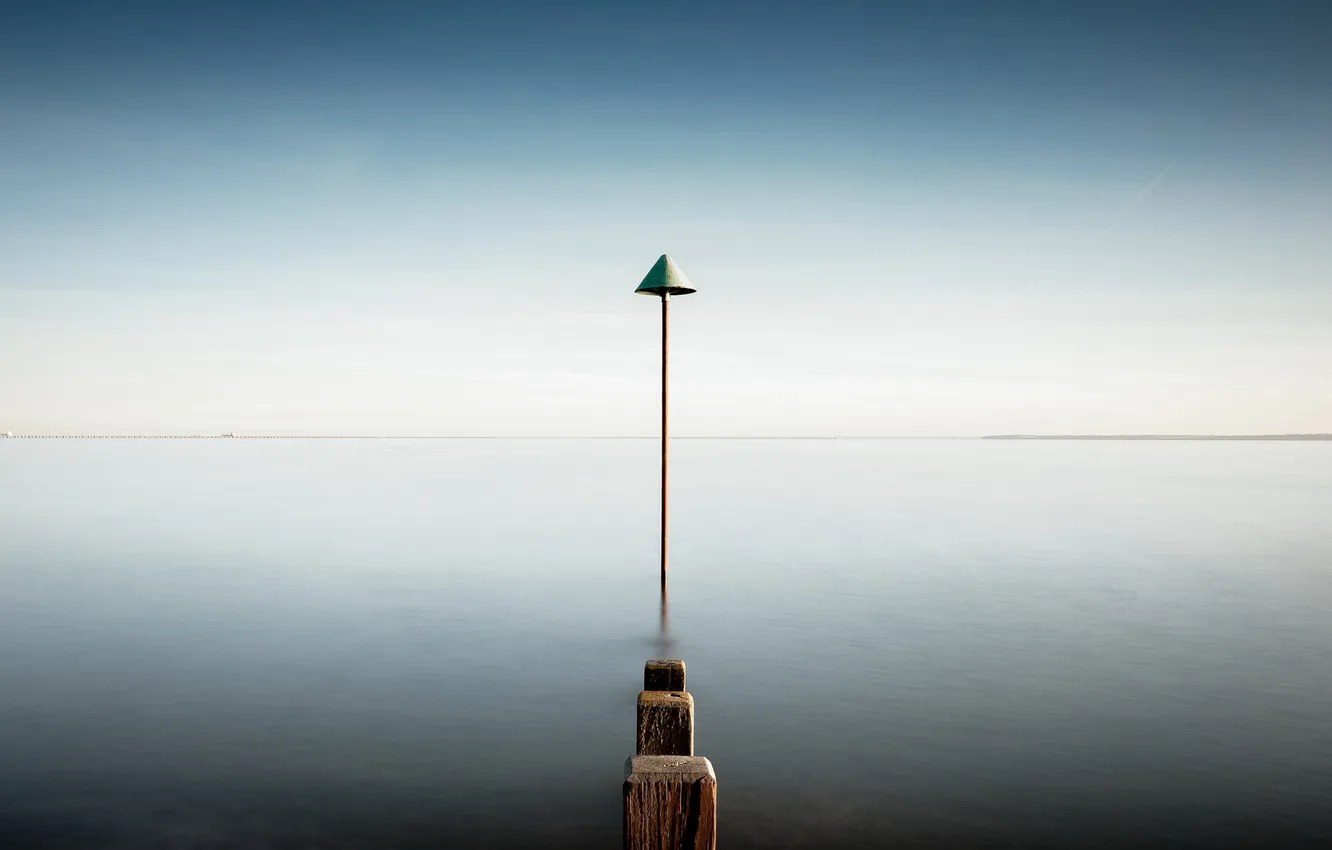 Photo wallpaper landscape, lake, support