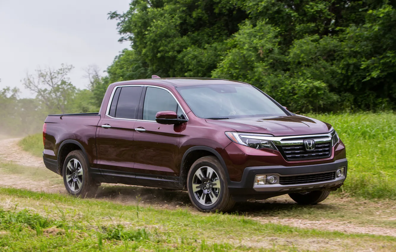 Photo wallpaper Honda, pickup, primer, Ridgeline, 2019