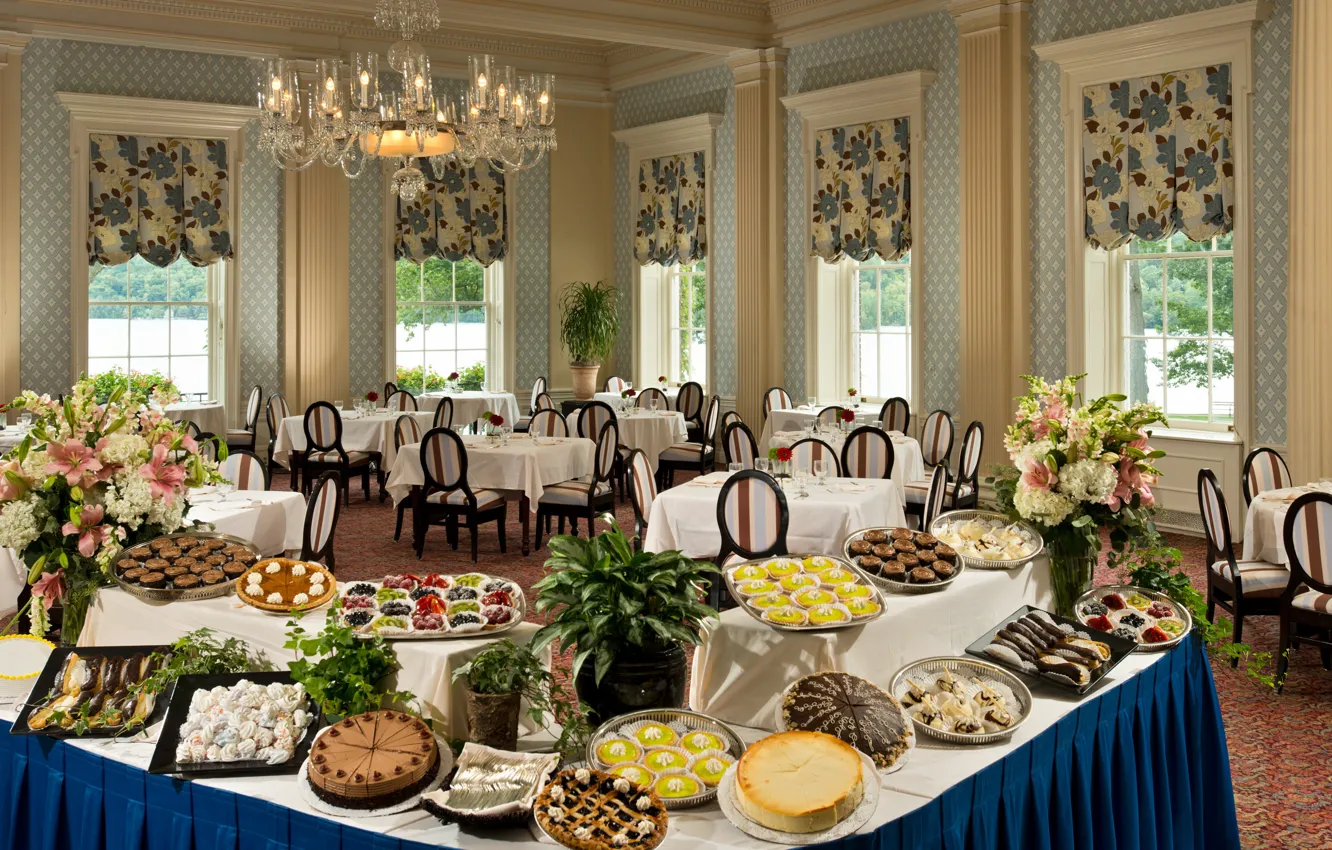 Photo wallpaper design, style, interior, restaurant