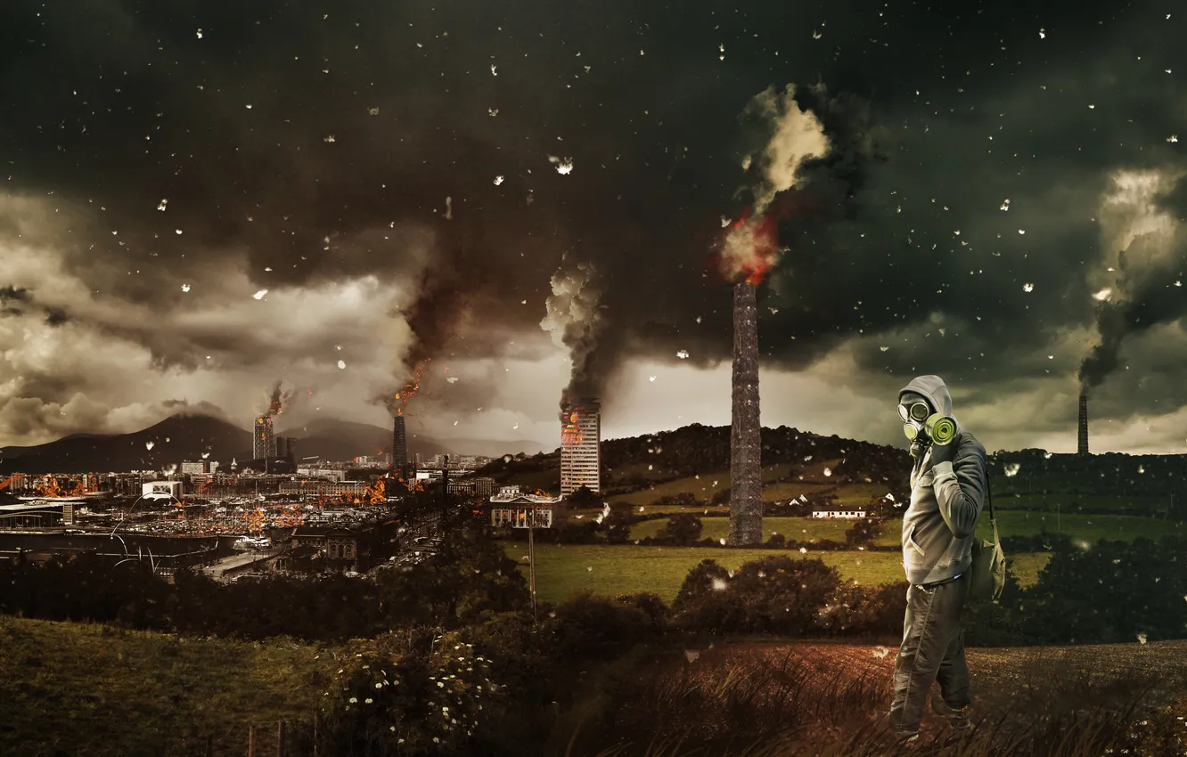 Photo wallpaper girl, art, the end of the world, Stalker