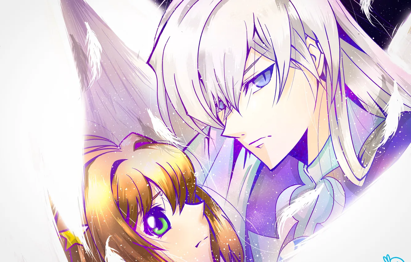 Photo wallpaper anime, girl, guy, Card Captor Sakura, Sakura - collector cards