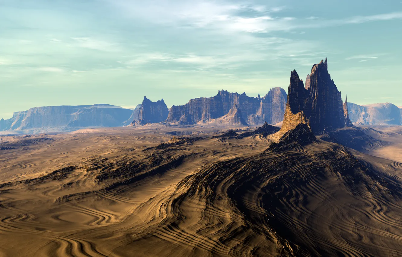 Photo wallpaper space, cosmos, planet