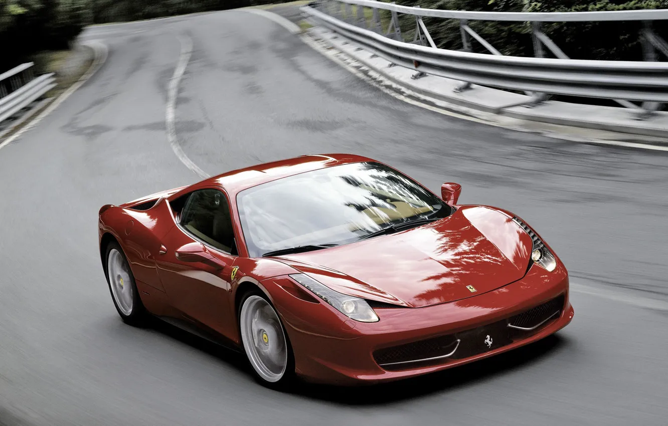 Photo wallpaper road, Ferrari, 458, Italiax
