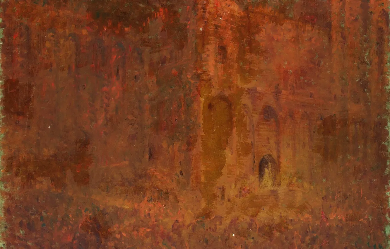 Photo wallpaper 1922, Louis Icart, The Church in Avignon