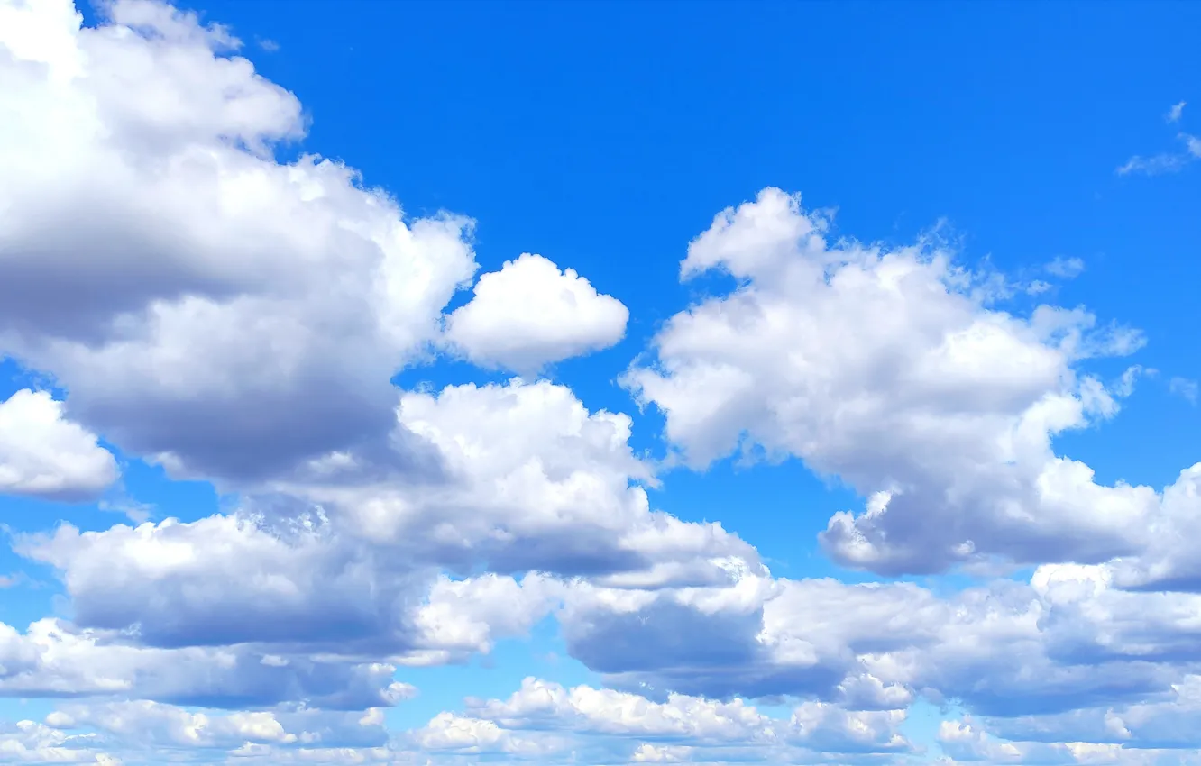 Photo wallpaper the sky, sineenebo, June, summer, the sun, clouds