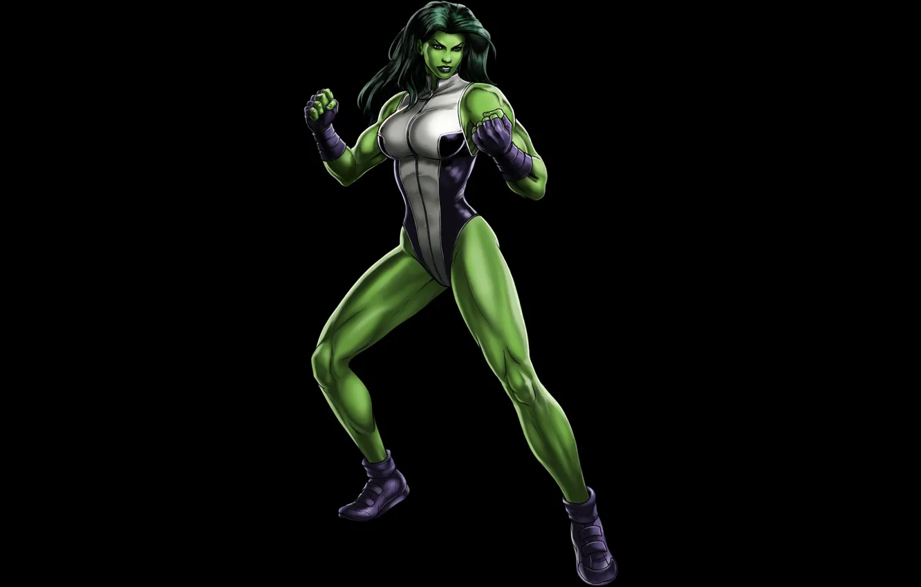 Photo wallpaper green, MARVEL, She-Hulk, She-hulk