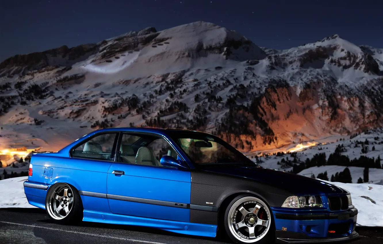 Photo wallpaper BMW, Carbon, Tuning, E36, Stance