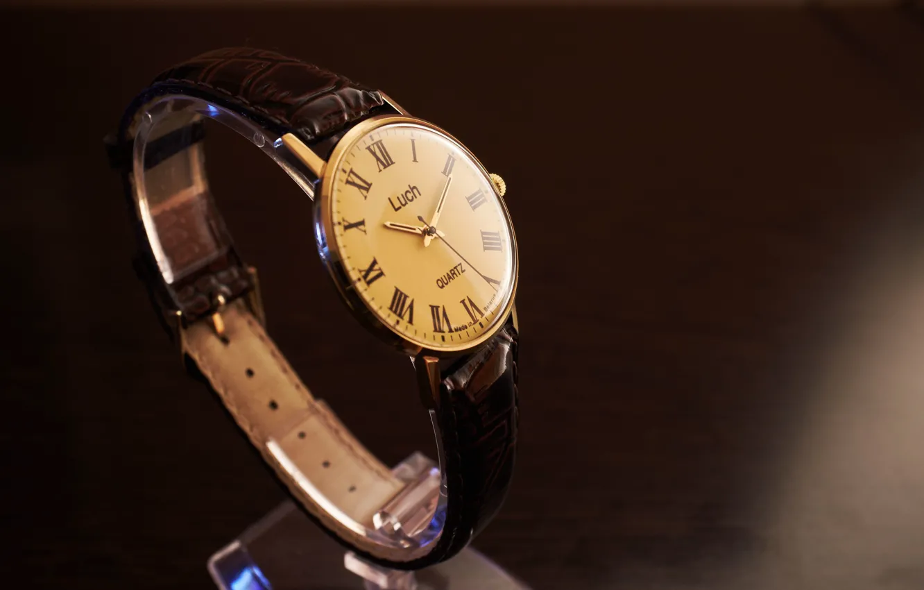 Photo wallpaper Watch, black and white, vintage, retro clock, Soviet watch, Soviet, vintage watches, luch watches